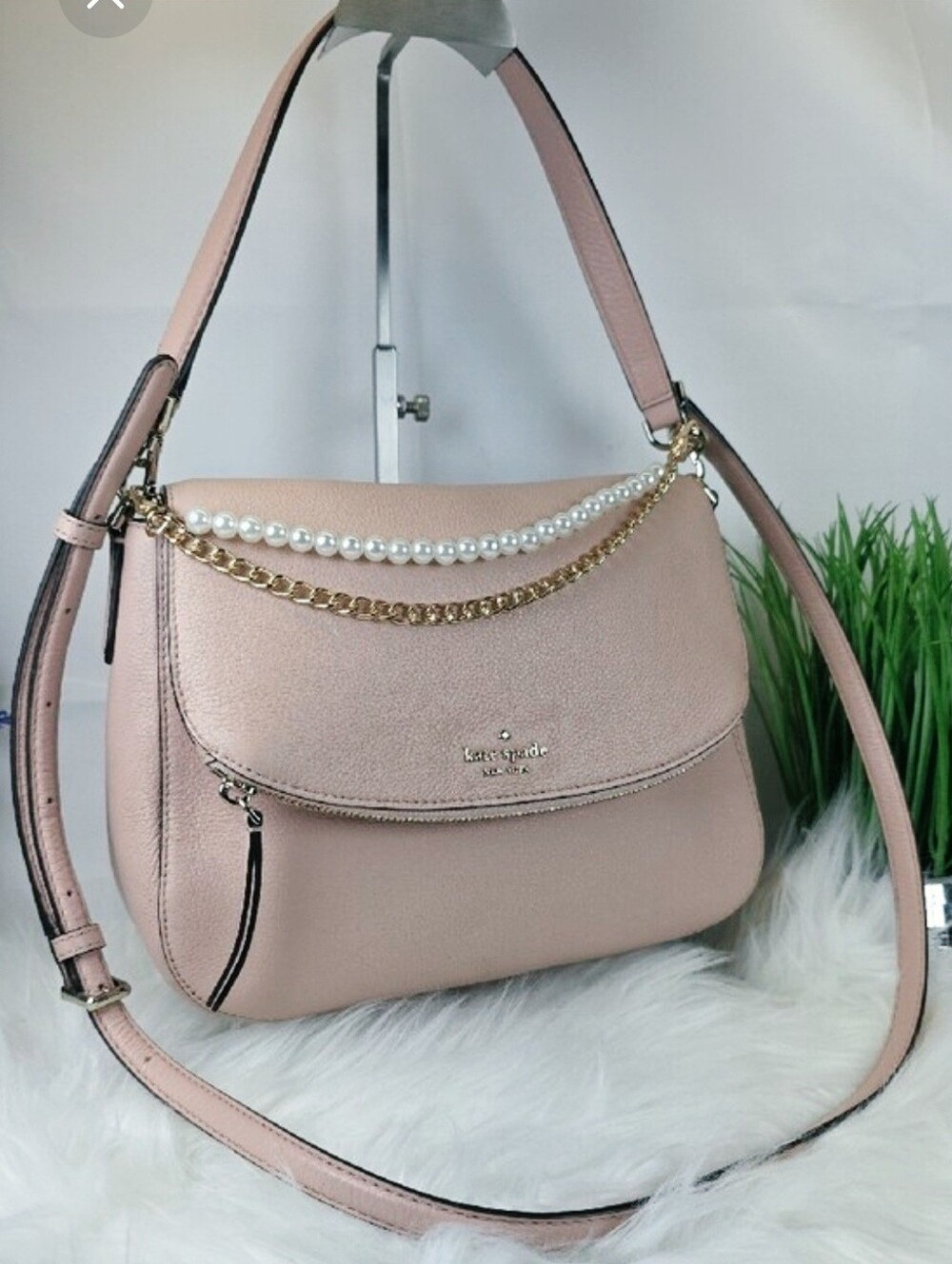 kate spade Blush Pink Ballerina Leather Shoulder Hand Crossbody Bag